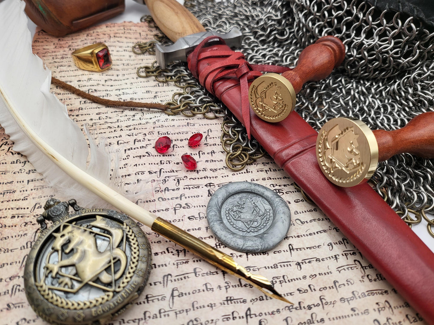 Full Metal Alchemist - State Alchemist Crest - Brass Sealing Stamp - NobleSeals