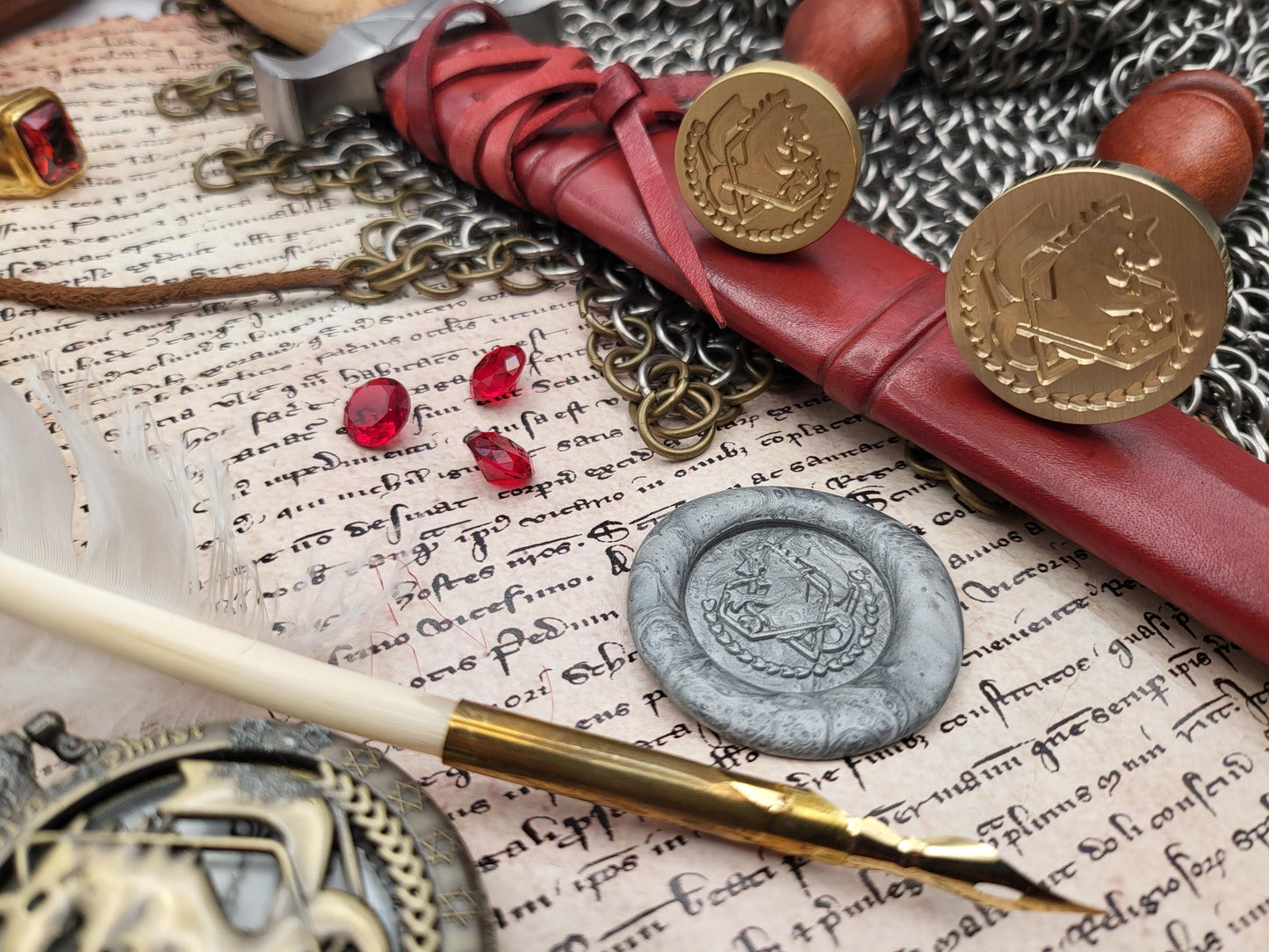 Full Metal Alchemist - State Alchemist Crest - Brass Sealing Stamp - NobleSeals