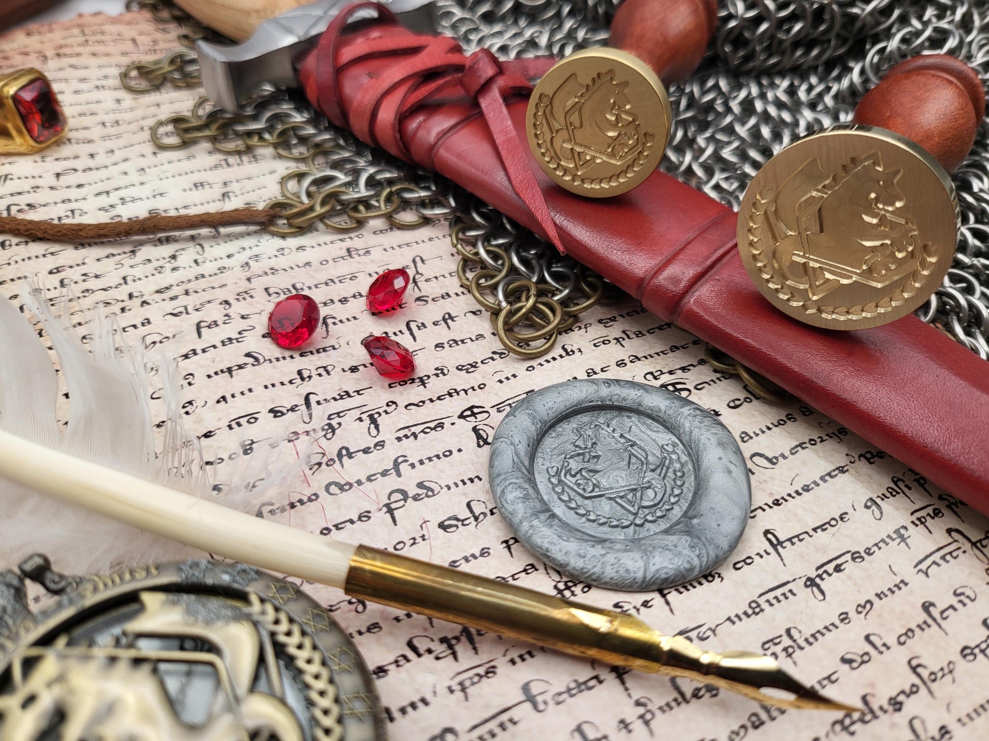Full Metal Alchemist - State Alchemist Crest - Brass Sealing Stamp - NobleSeals