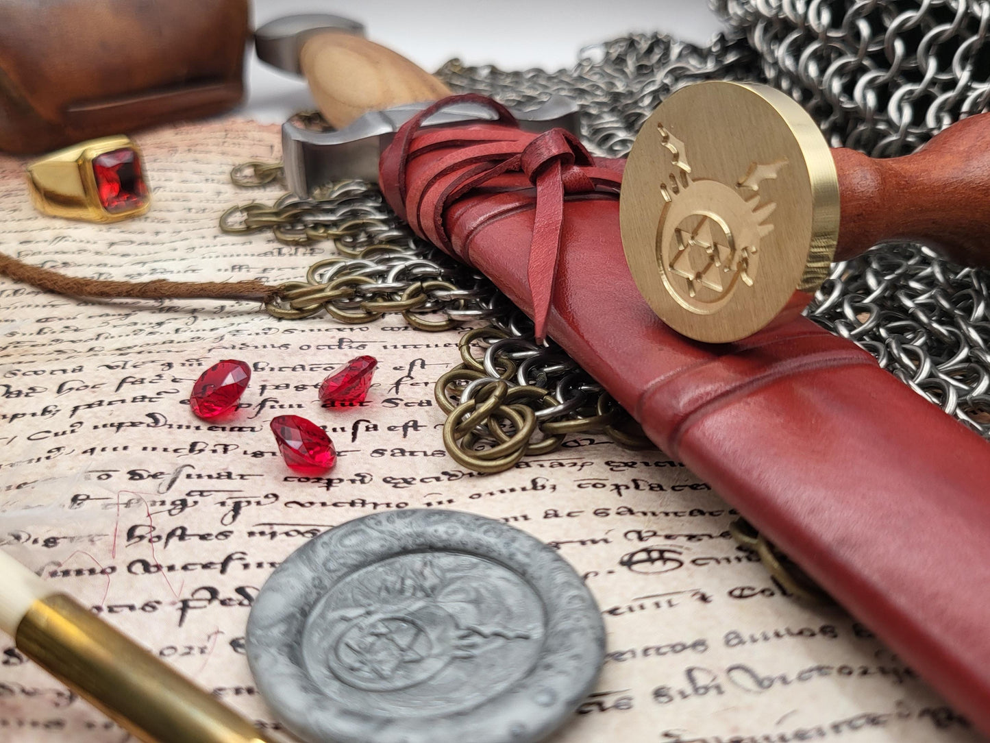 Full Metal Alchemist - Ouroboros - Brass Sealing Stamp - NobleSeals