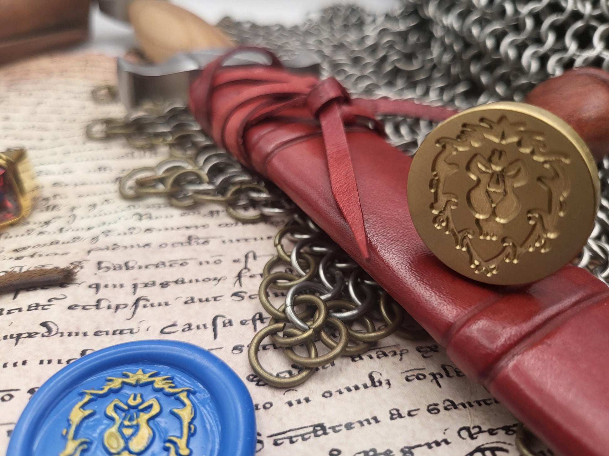 World of Warcraft - Kingdom of Stormwind and Alliance Coat of Arms - Wax Seal - Vanilla Version - NobleSeals