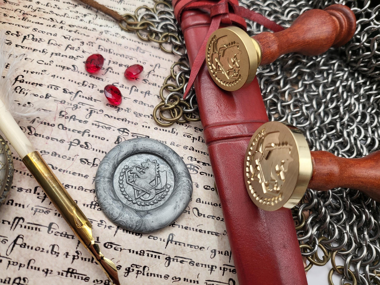 Full Metal Alchemist - State Alchemist Crest - Brass Sealing Stamp - NobleSeals