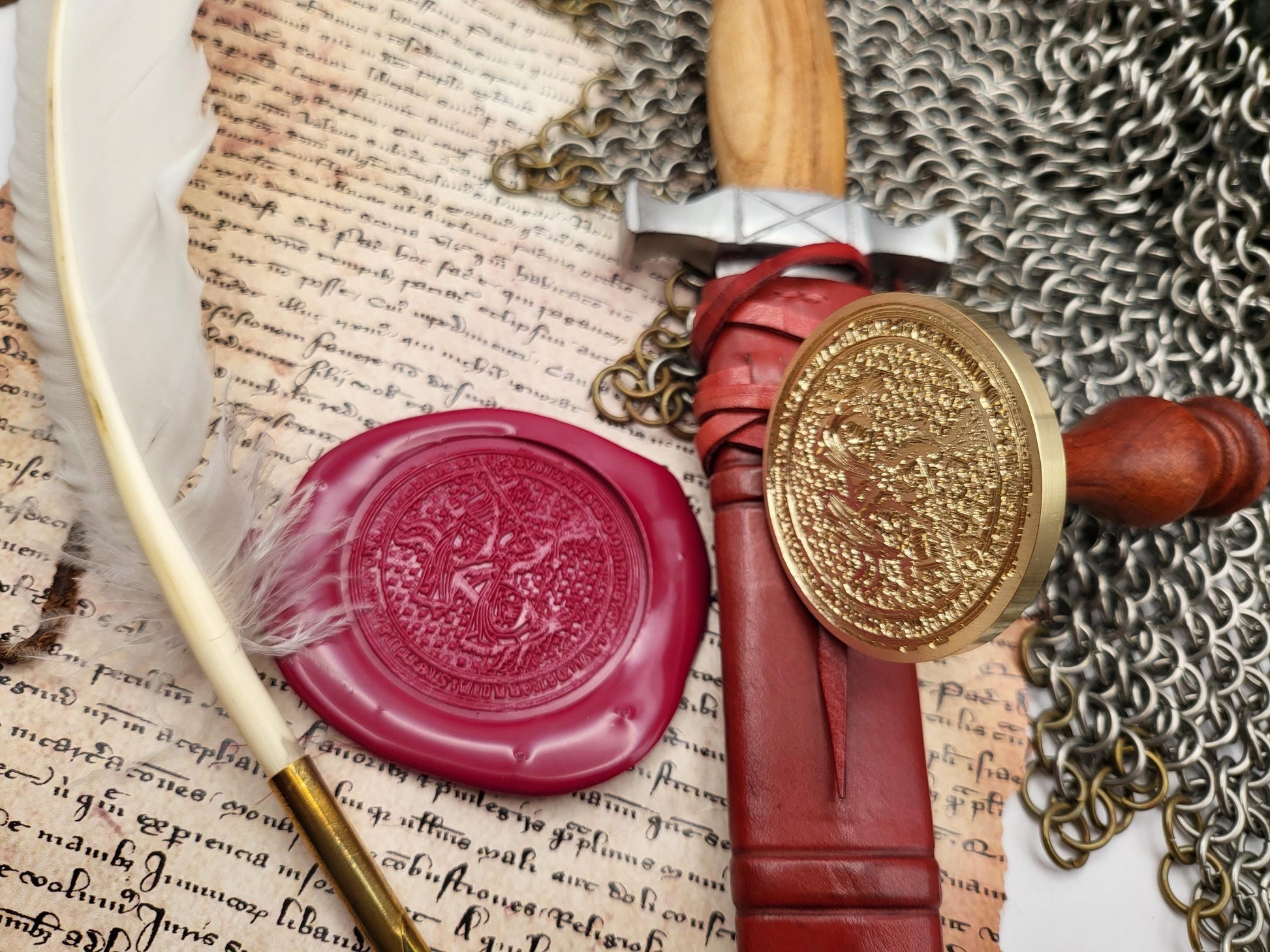 Bogislaw X "the Great" Duke of  Pomerania - Historical Wax Seal from the 15th Century - NobleSeals