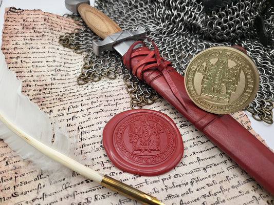 Frederick I Barbarossa - Holy Roman Emperor - Historical Wax Seal from the 12th Century - NobleSeals