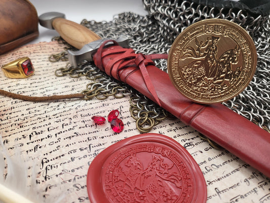 Mary of Burgundy, Duchess of Burgundy and member of House of Valois-Burgundy - Historical Wax Seal from the 15th Century - NobleSeals