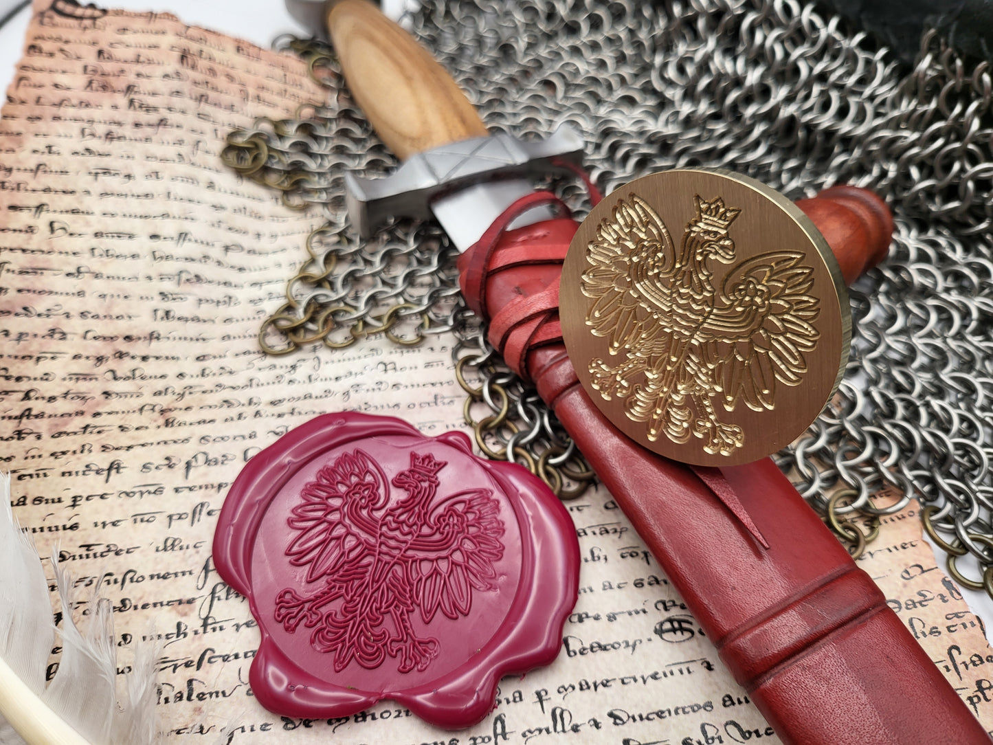 Coat of Arms of Poland -  Wax Seal Stamp