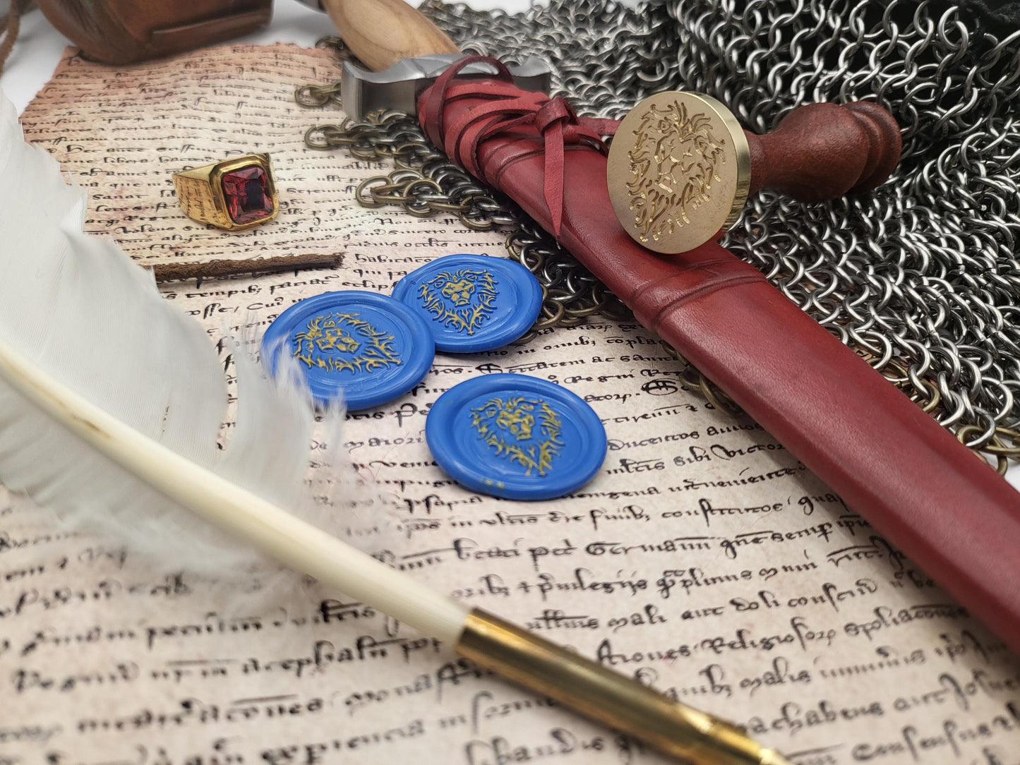 World of Warcraft - Kingdom of Stormwind and Alliance Coat of Arms - Wax Seal - NobleSeals