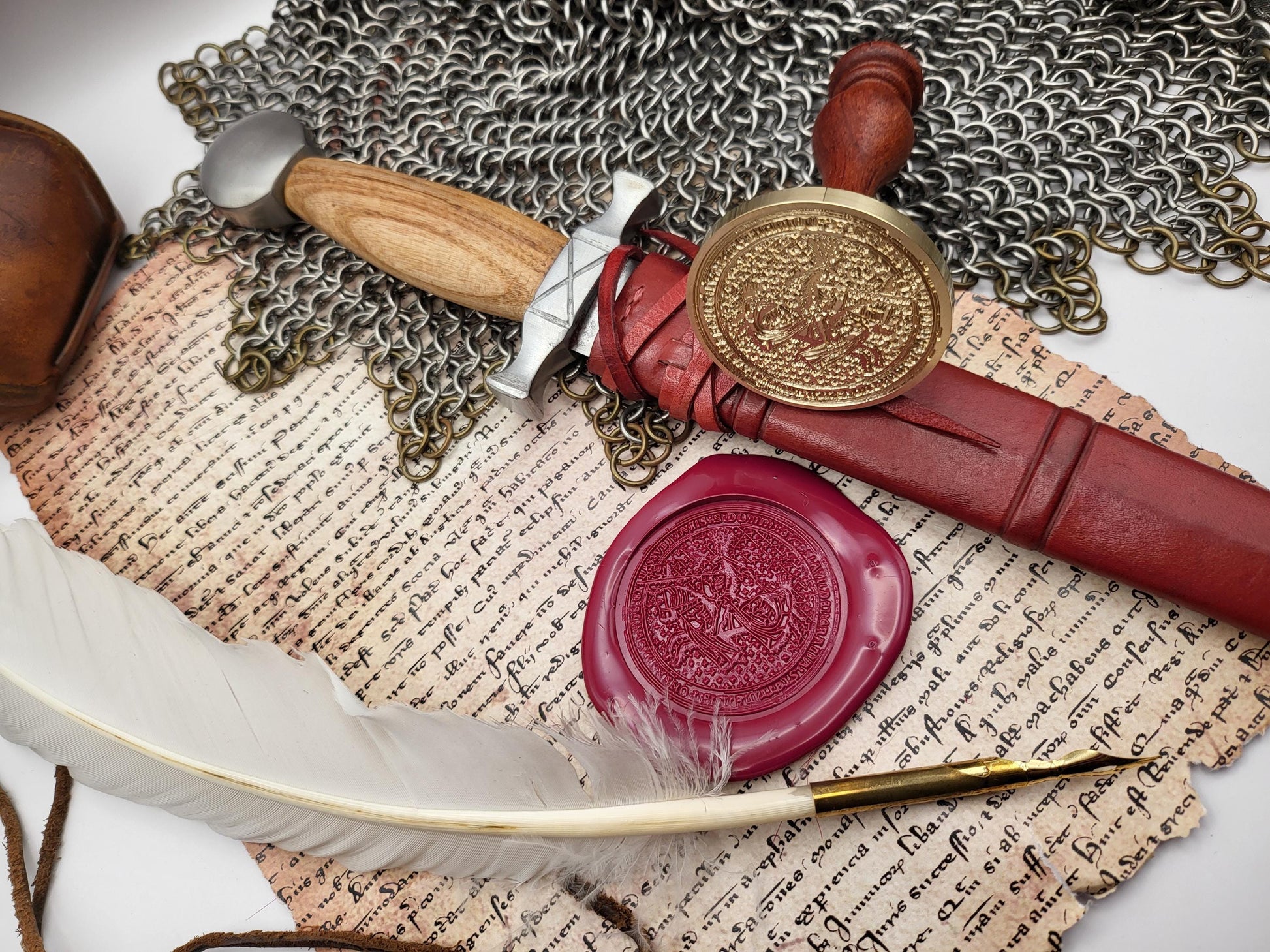 Bogislaw X "the Great" Duke of  Pomerania - Historical Wax Seal from the 15th Century - NobleSeals