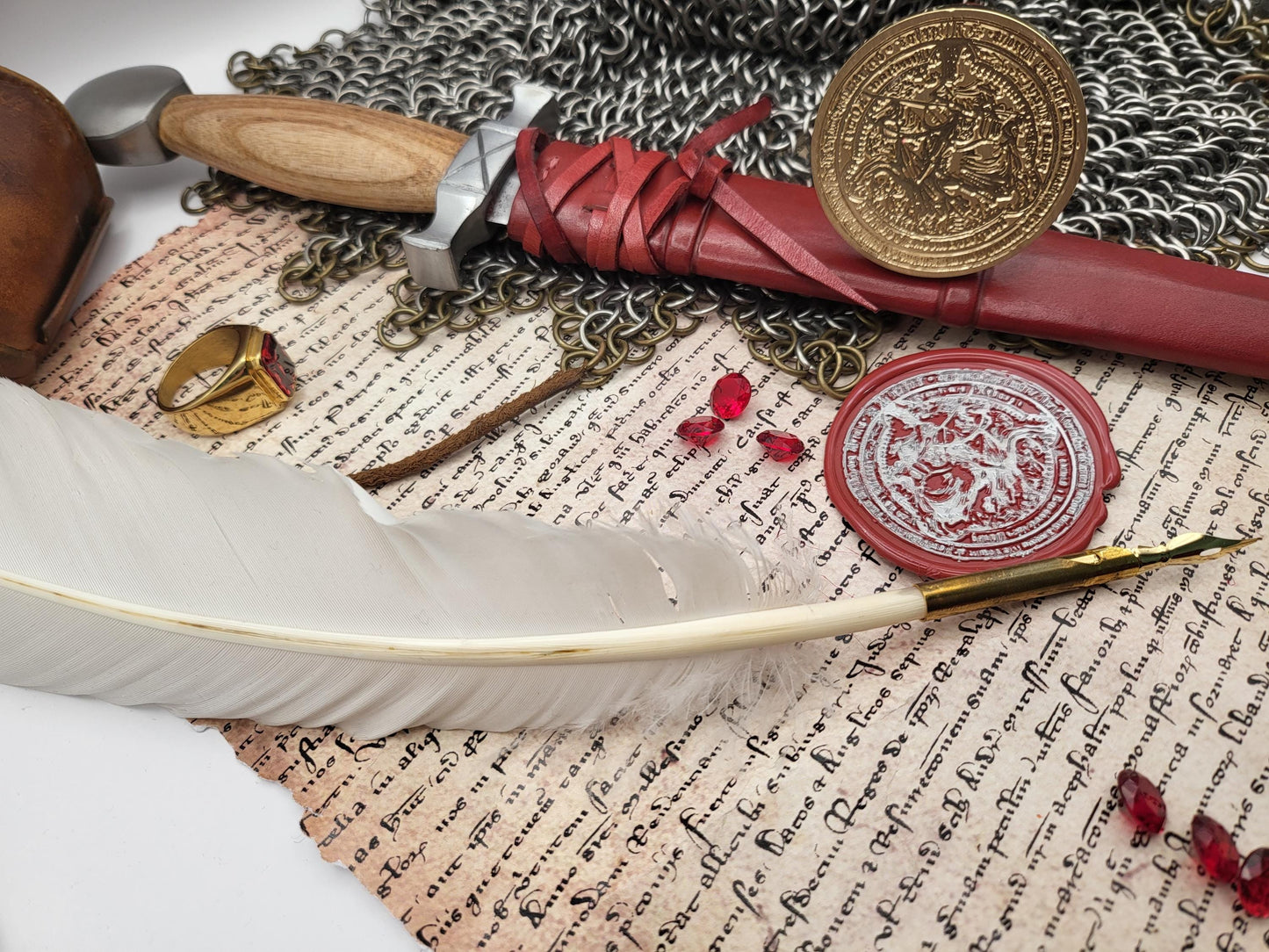 Albert II the Magnanimous, Duke of Austria - Historical Wax Seal from the 15th Century - NobleSeals
