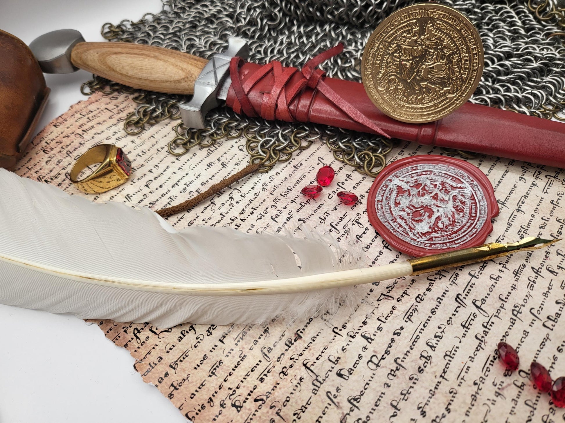 Albert II the Magnanimous, Duke of Austria - Historical Wax Seal from the 15th Century - NobleSeals