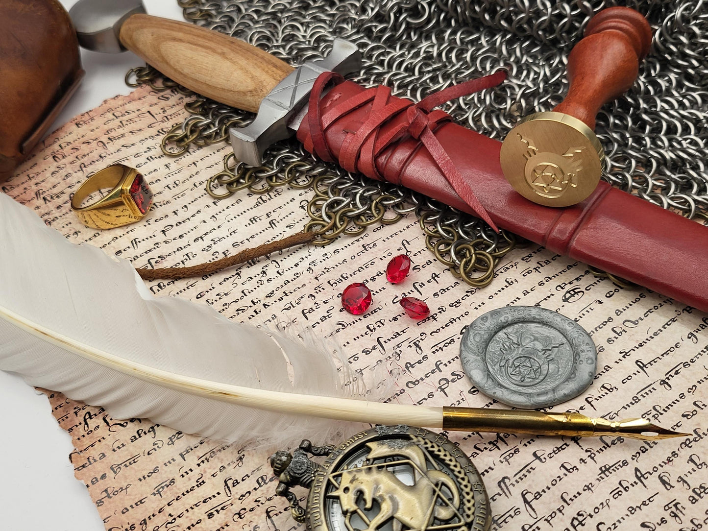 Full Metal Alchemist - Ouroboros - Brass Sealing Stamp - NobleSeals