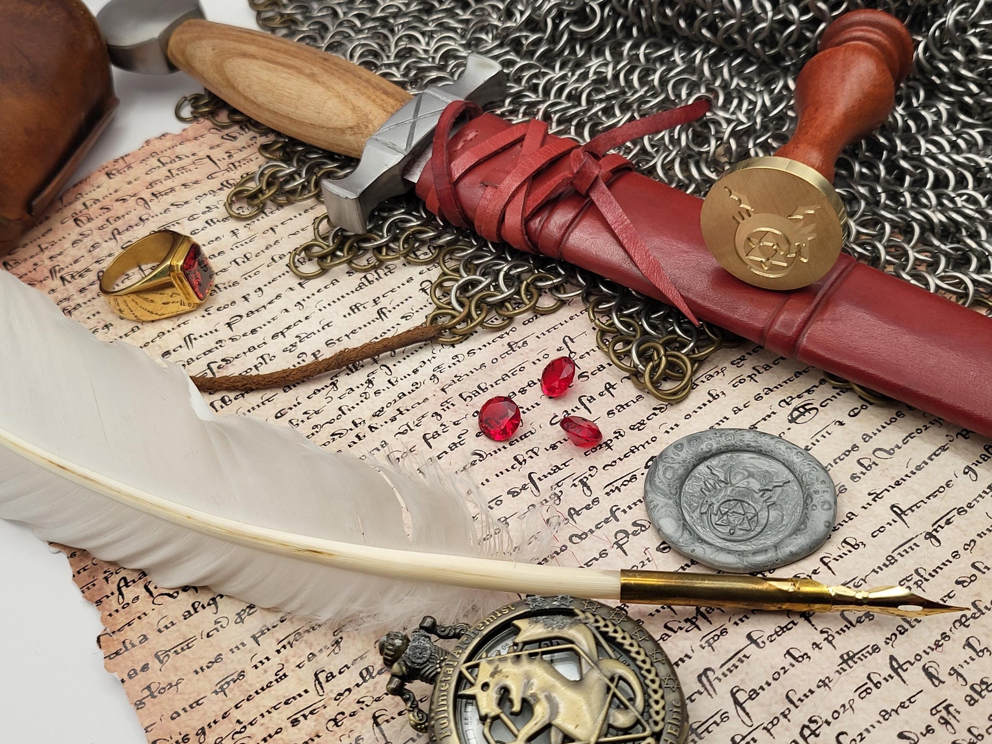 Full Metal Alchemist - Ouroboros - Brass Sealing Stamp - NobleSeals