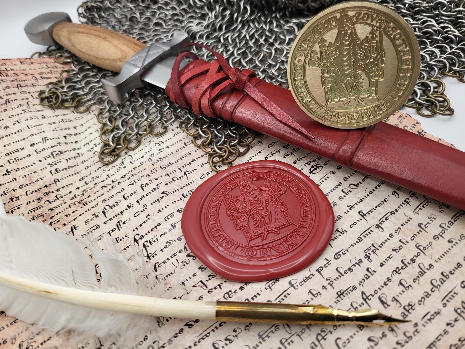 Frederick I Barbarossa - Holy Roman Emperor - Historical Wax Seal from the 12th Century - NobleSeals