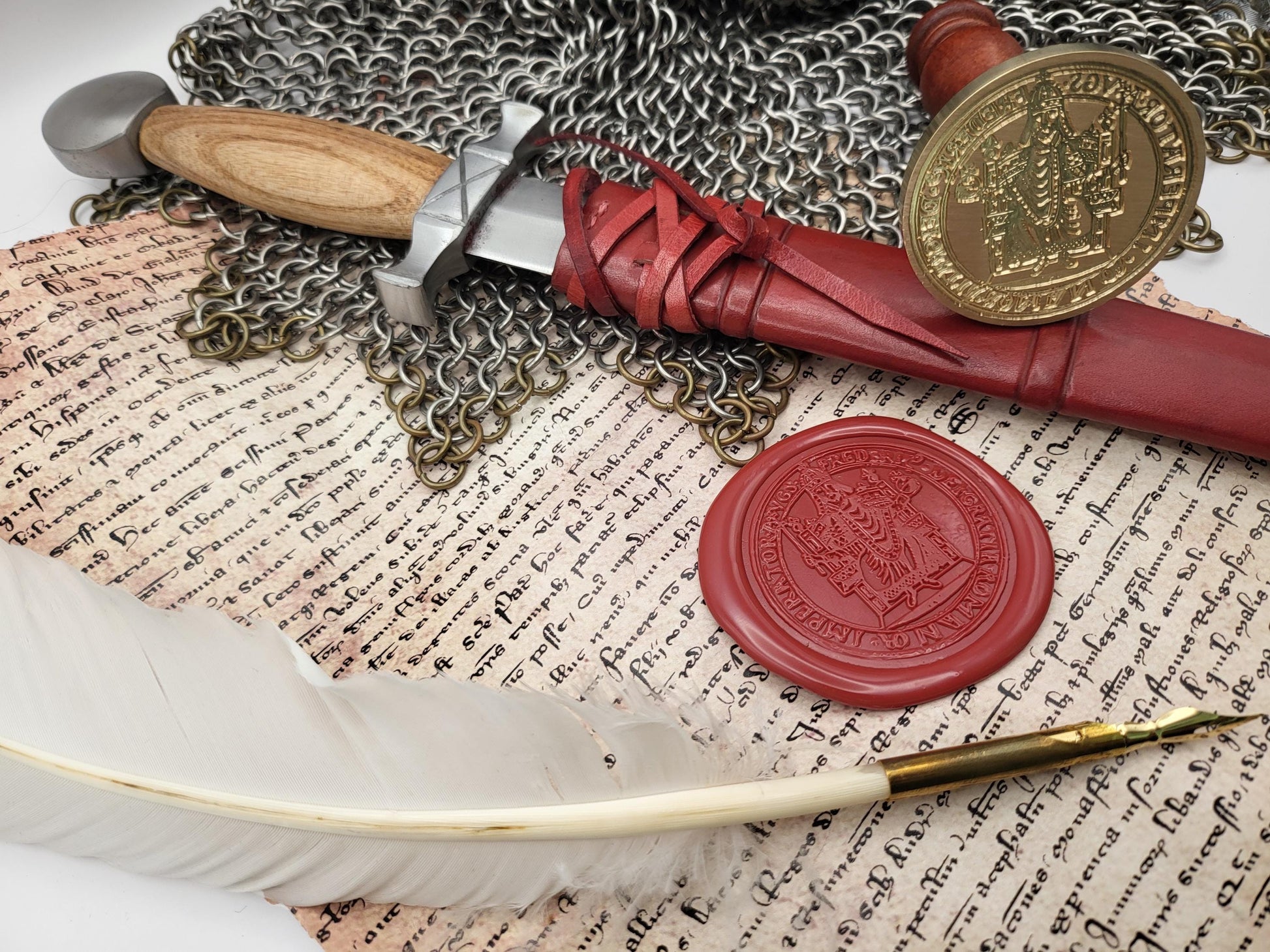 Frederick I Barbarossa - Holy Roman Emperor - Historical Wax Seal from the 12th Century - NobleSeals