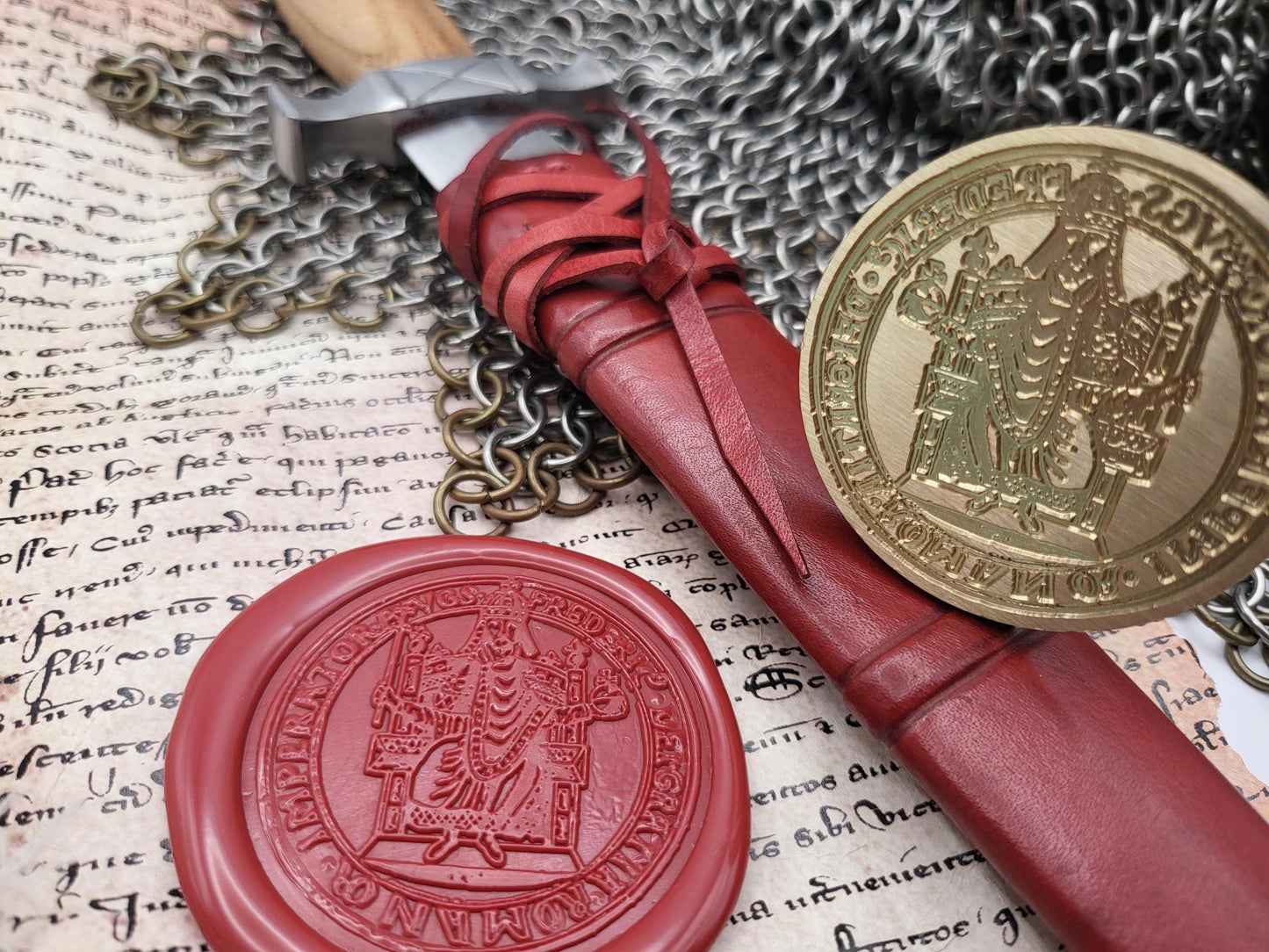 Frederick I Barbarossa - Holy Roman Emperor - Historical Wax Seal from the 12th Century - NobleSeals