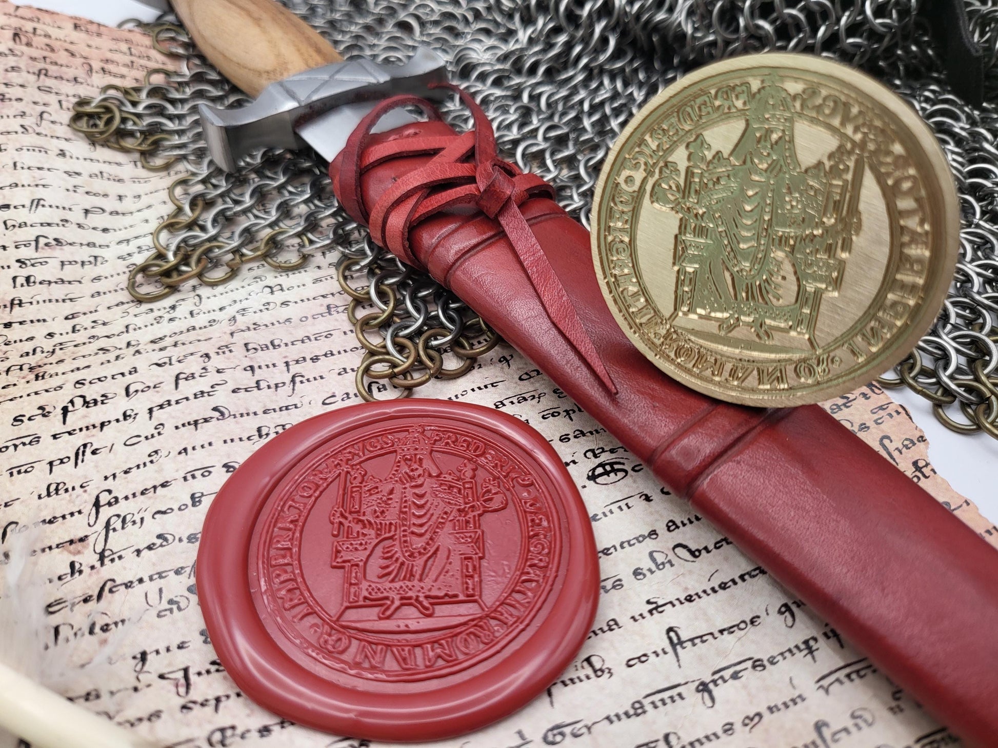 Frederick I Barbarossa - Holy Roman Emperor - Historical Wax Seal from the 12th Century - NobleSeals