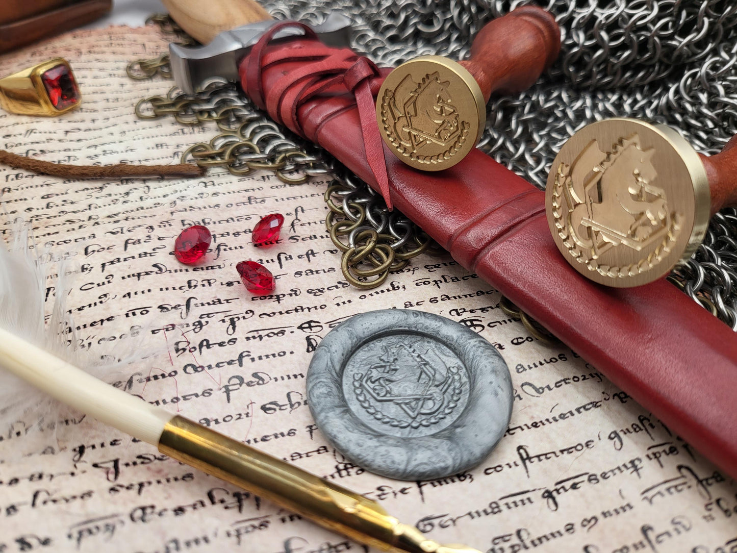 Full Metal Alchemist - State Alchemist Crest - Brass Sealing Stamp - NobleSeals