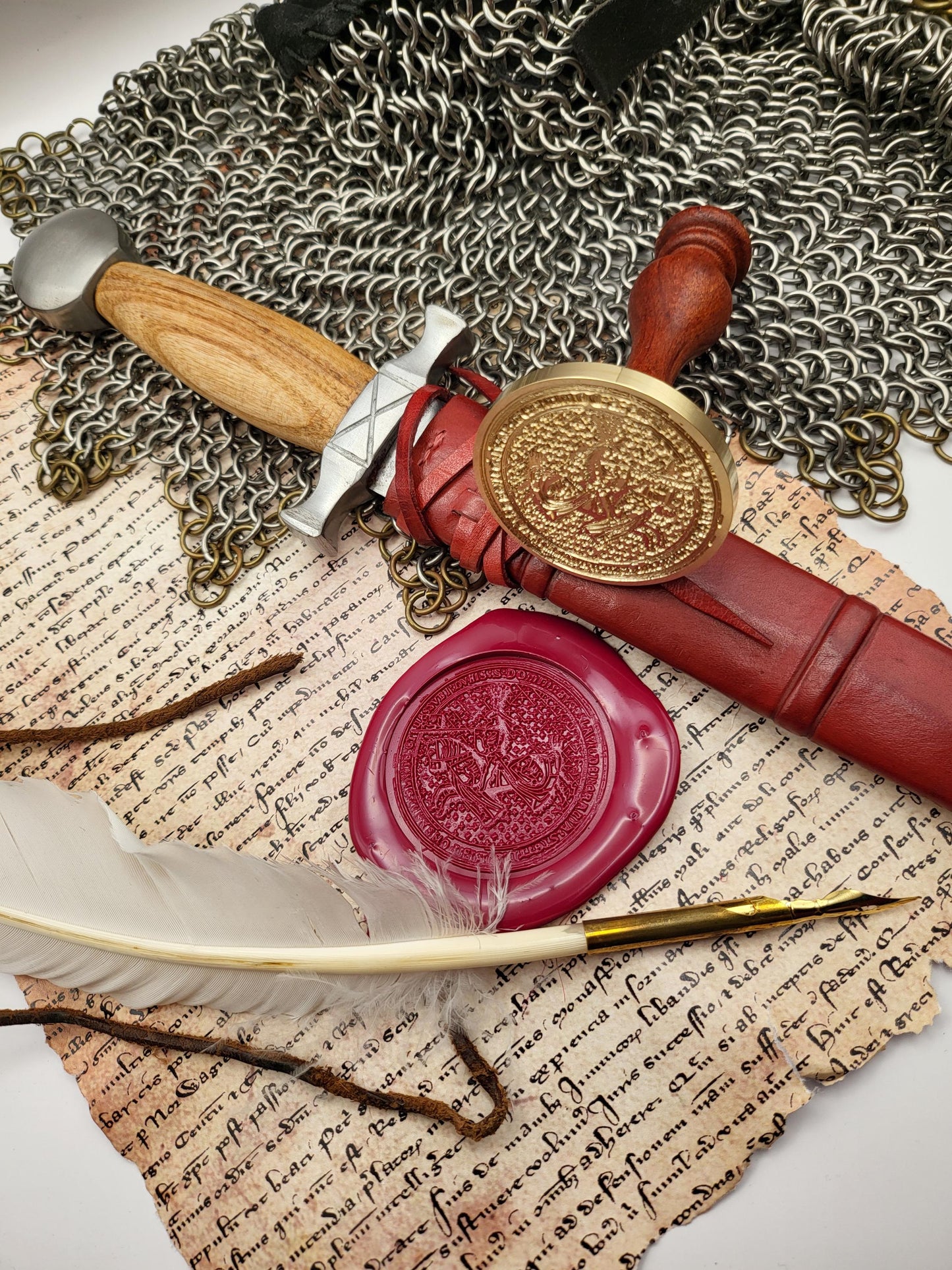 Bogislaw X "the Great" Duke of  Pomerania - Historical Wax Seal from the 15th Century - NobleSeals