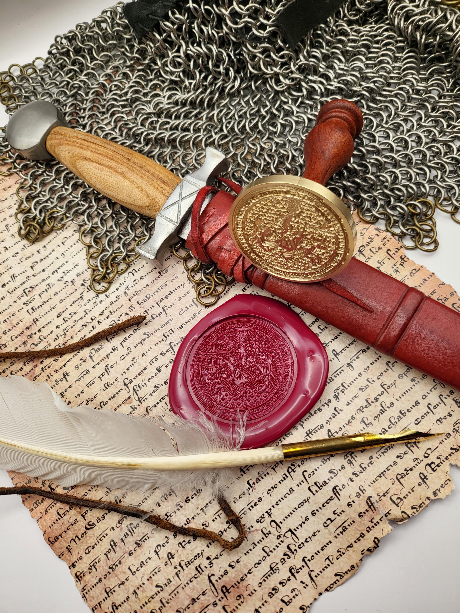 Bogislaw X "the Great" Duke of  Pomerania - Historical Wax Seal from the 15th Century - NobleSeals