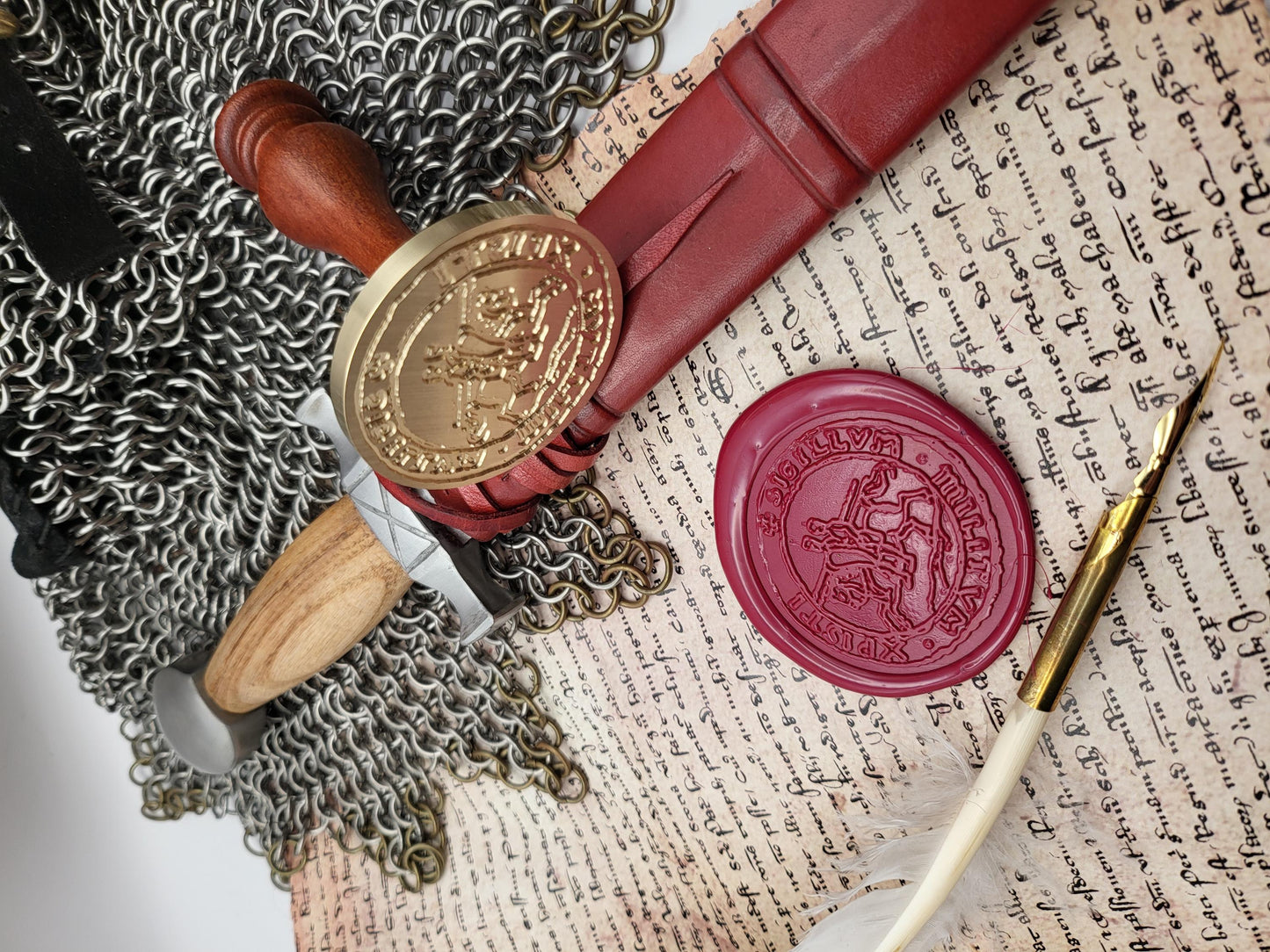 Knights Templar, the "Poor Knights of Christ and the Temple of Solomon" - Historical Wax Seal from the 12th Century - NobleSeals