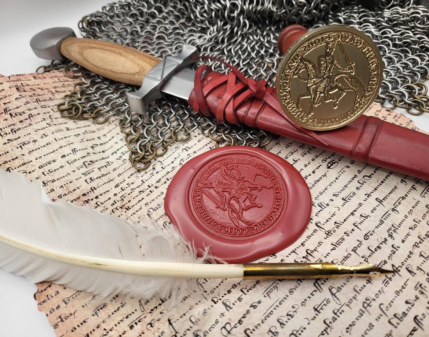 King John "Lackland" of England - Historical Wax Seal from the 12th Century - NobleSeals
