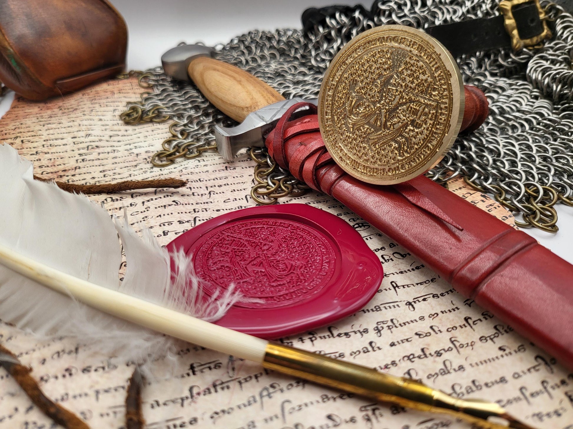 Bogislaw X "the Great" Duke of  Pomerania - Historical Wax Seal from the 15th Century - NobleSeals