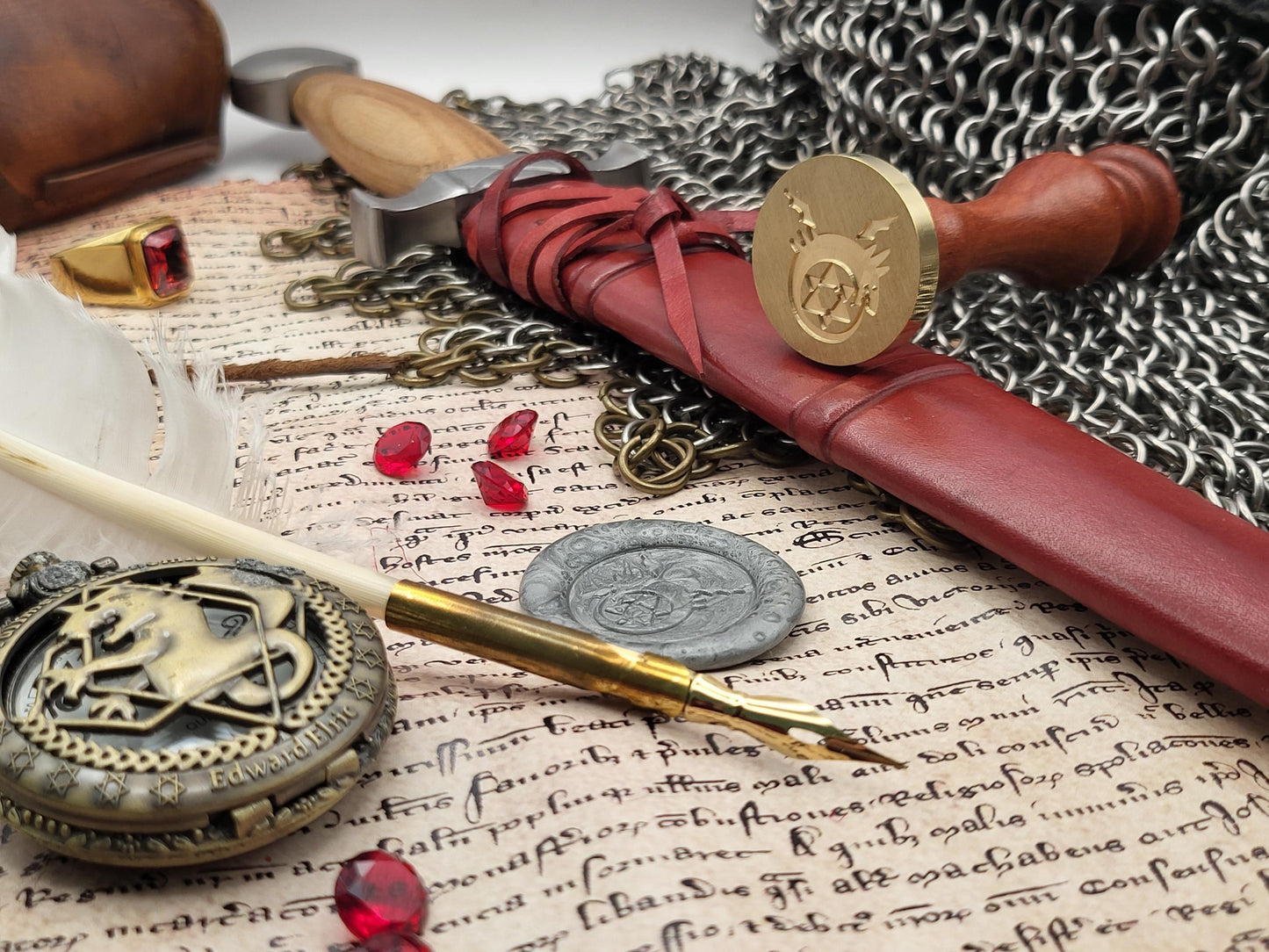 Full Metal Alchemist - Ouroboros - Brass Sealing Stamp - NobleSeals