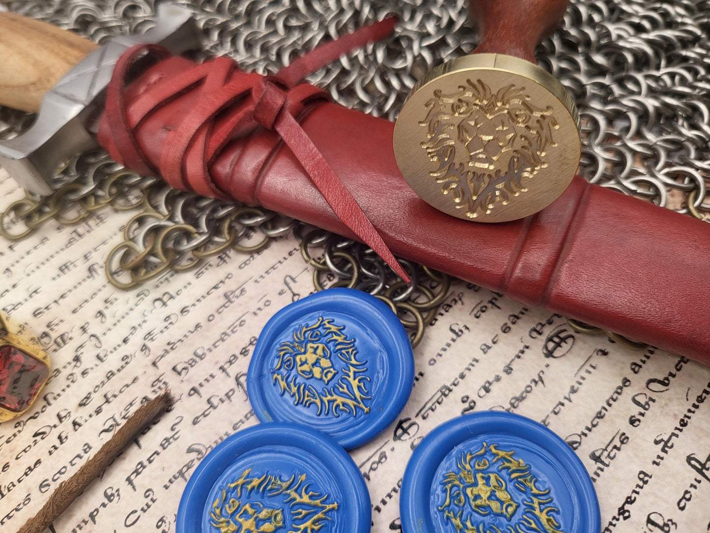 World of Warcraft - Kingdom of Stormwind and Alliance Coat of Arms - Wax Seal - NobleSeals