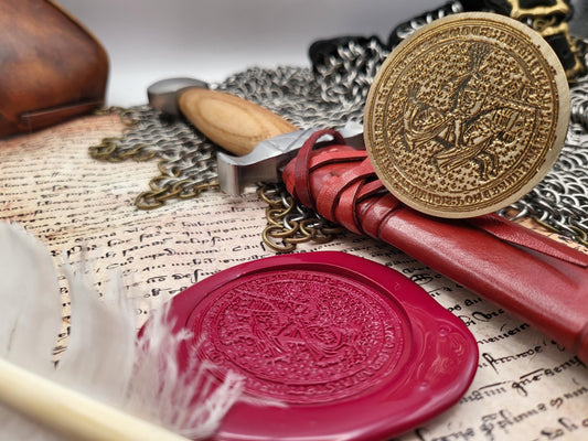 Bogislaw X "the Great" Duke of  Pomerania - Historical Wax Seal from the 15th Century - NobleSeals