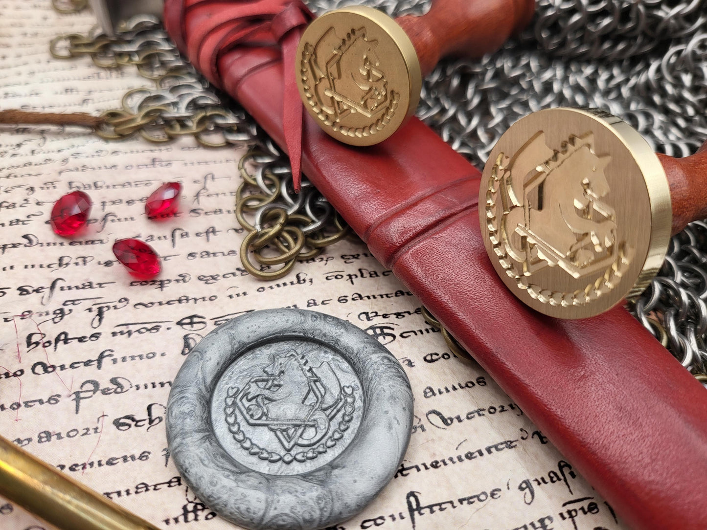Full Metal Alchemist - State Alchemist Crest - Brass Sealing Stamp - NobleSeals