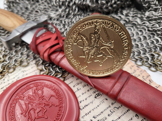 King John "Lackland" of England - Historical Wax Seal from the 12th Century - NobleSeals