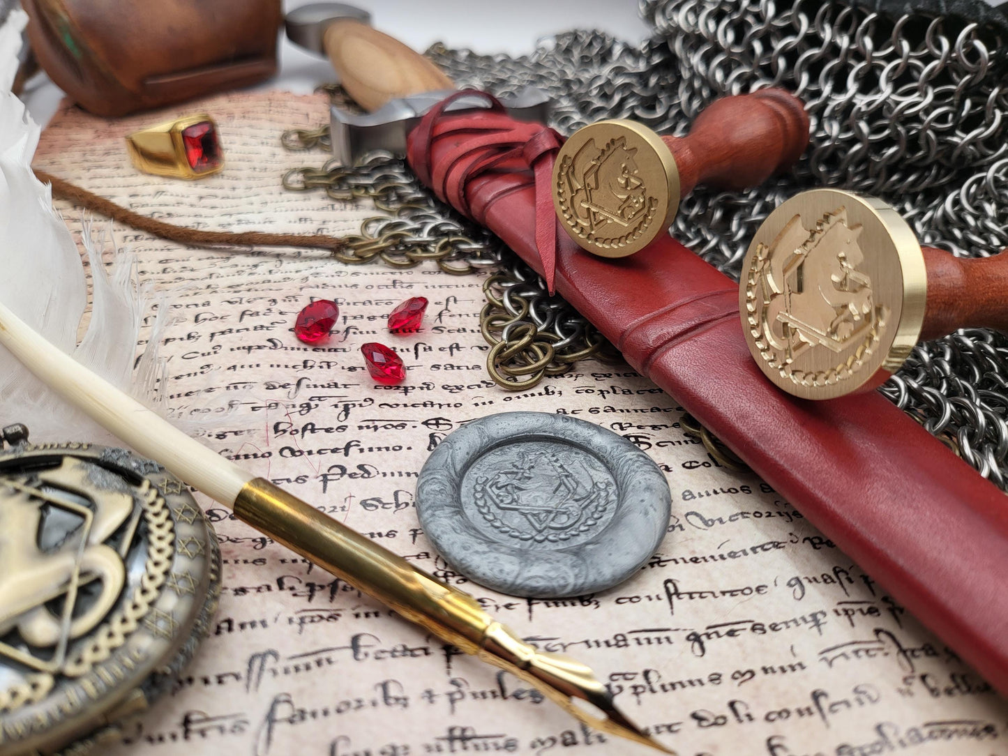 Full Metal Alchemist - State Alchemist Crest - Brass Sealing Stamp - NobleSeals