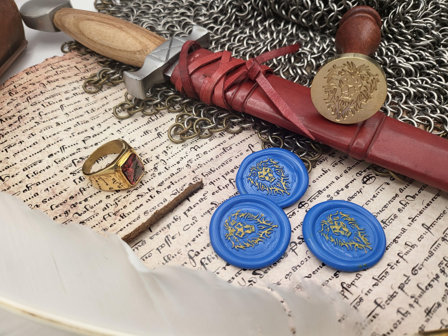 World of Warcraft - Kingdom of Stormwind and Alliance Coat of Arms - Wax Seal - NobleSeals