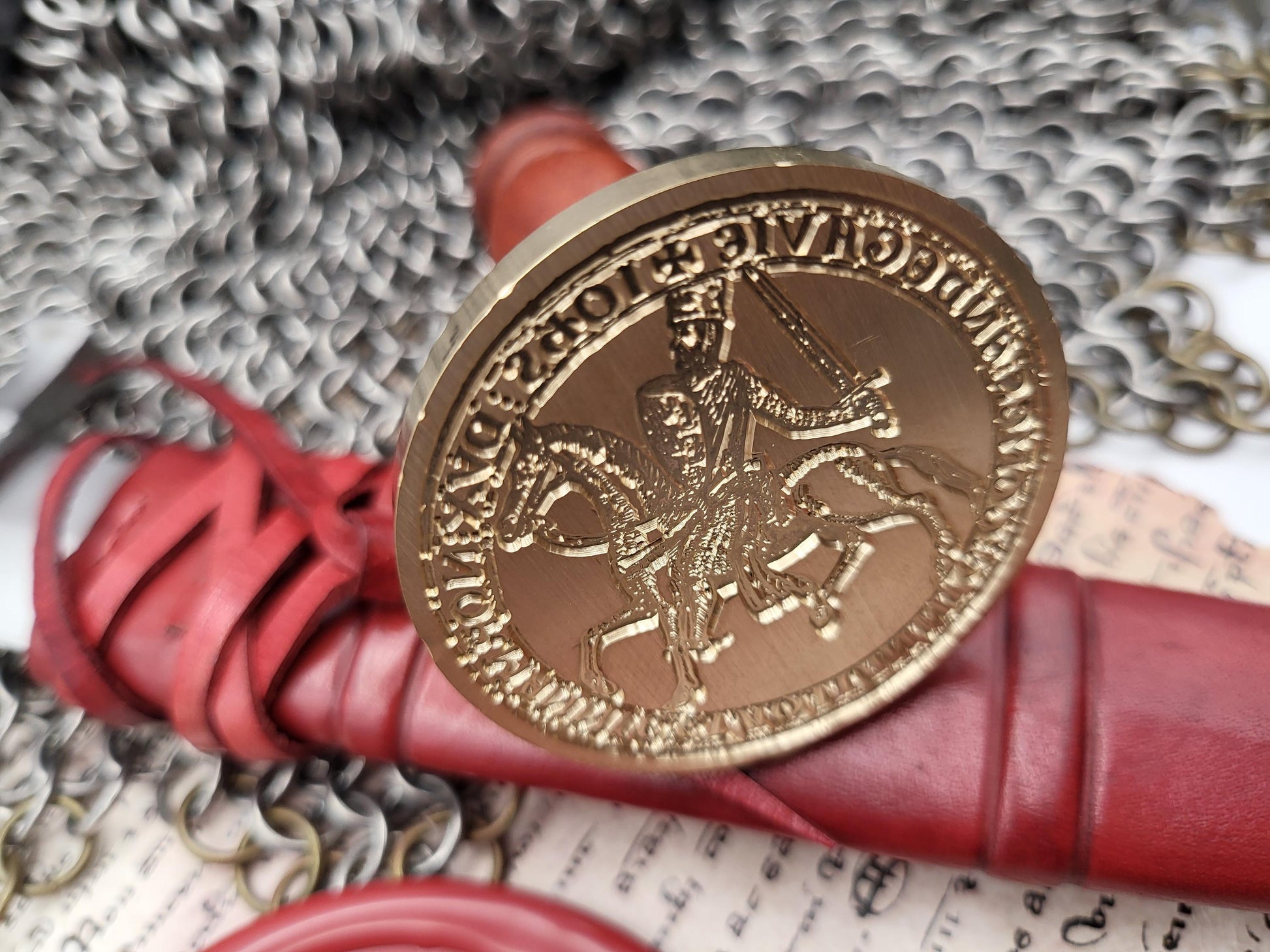 King John "Lackland" of England - Historical Wax Seal from the 12th Century - NobleSeals