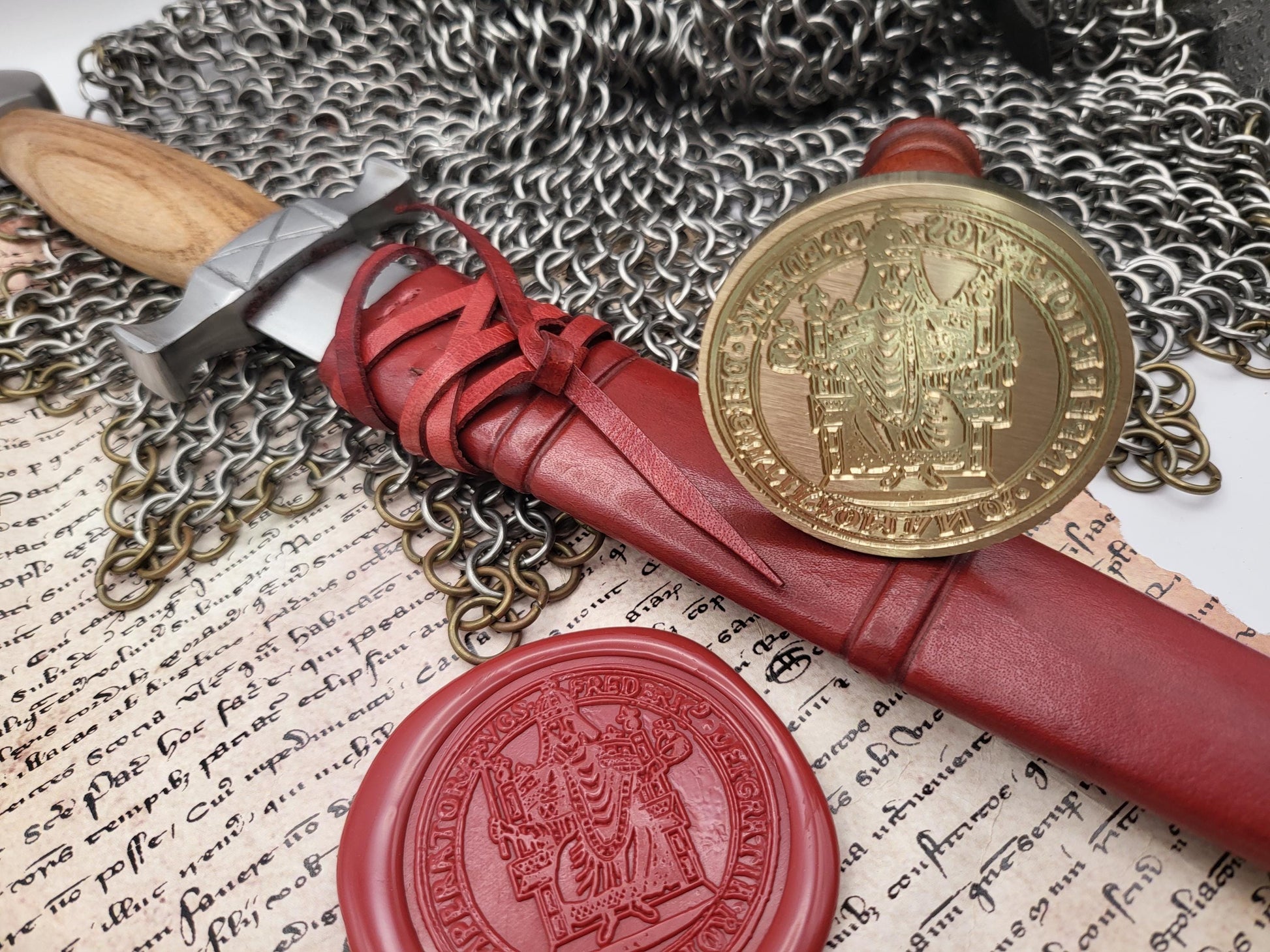 Frederick I Barbarossa - Holy Roman Emperor - Historical Wax Seal from the 12th Century - NobleSeals