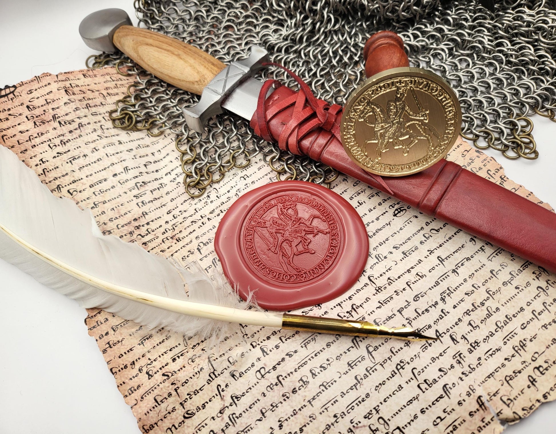 King John "Lackland" of England - Historical Wax Seal from the 12th Century - NobleSeals