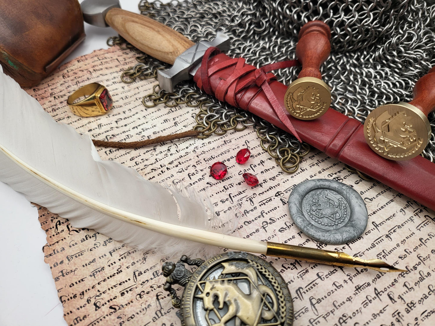Full Metal Alchemist - State Alchemist Crest - Brass Sealing Stamp - NobleSeals