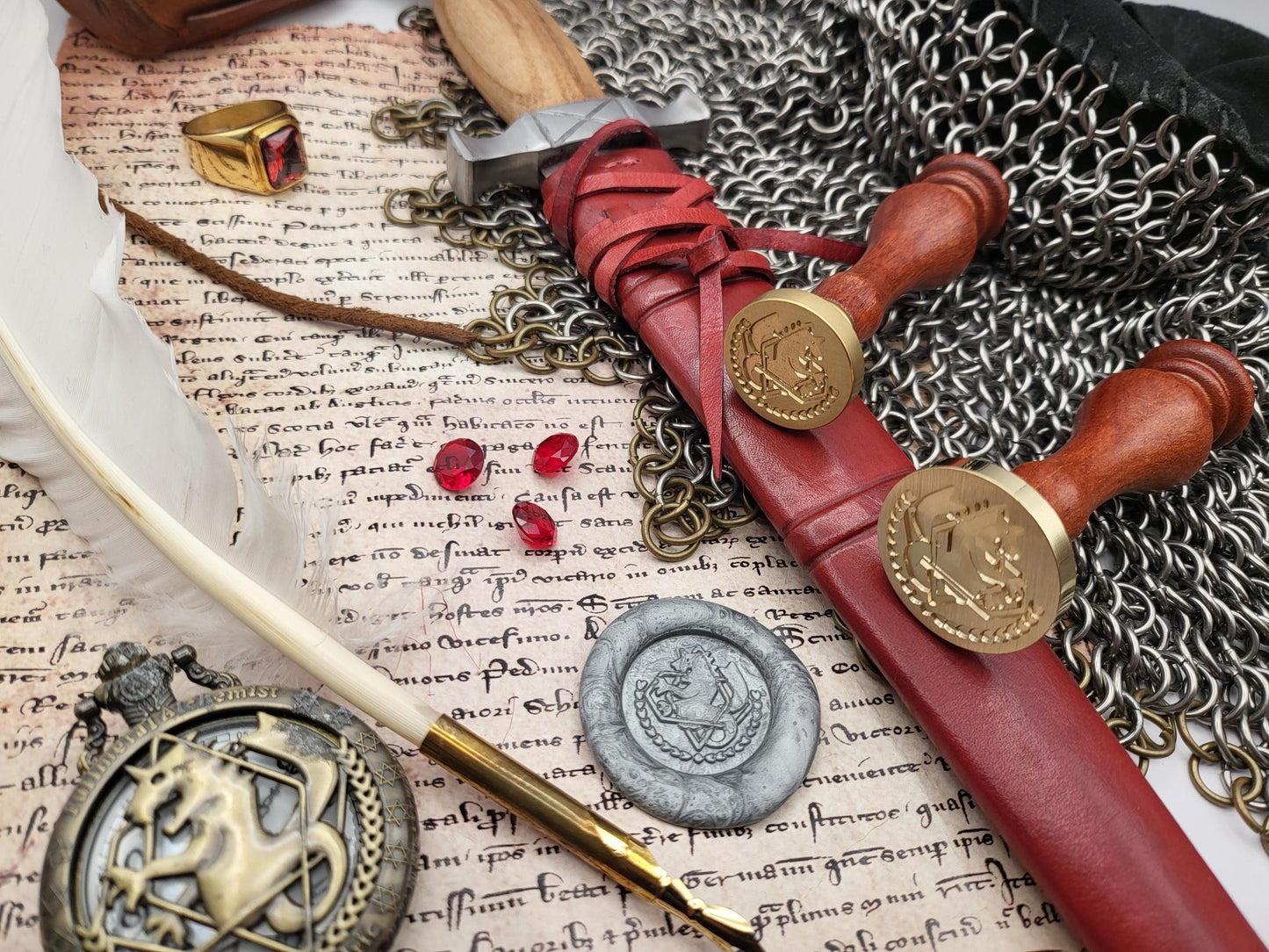 Full Metal Alchemist - State Alchemist Crest - Brass Sealing Stamp - NobleSeals