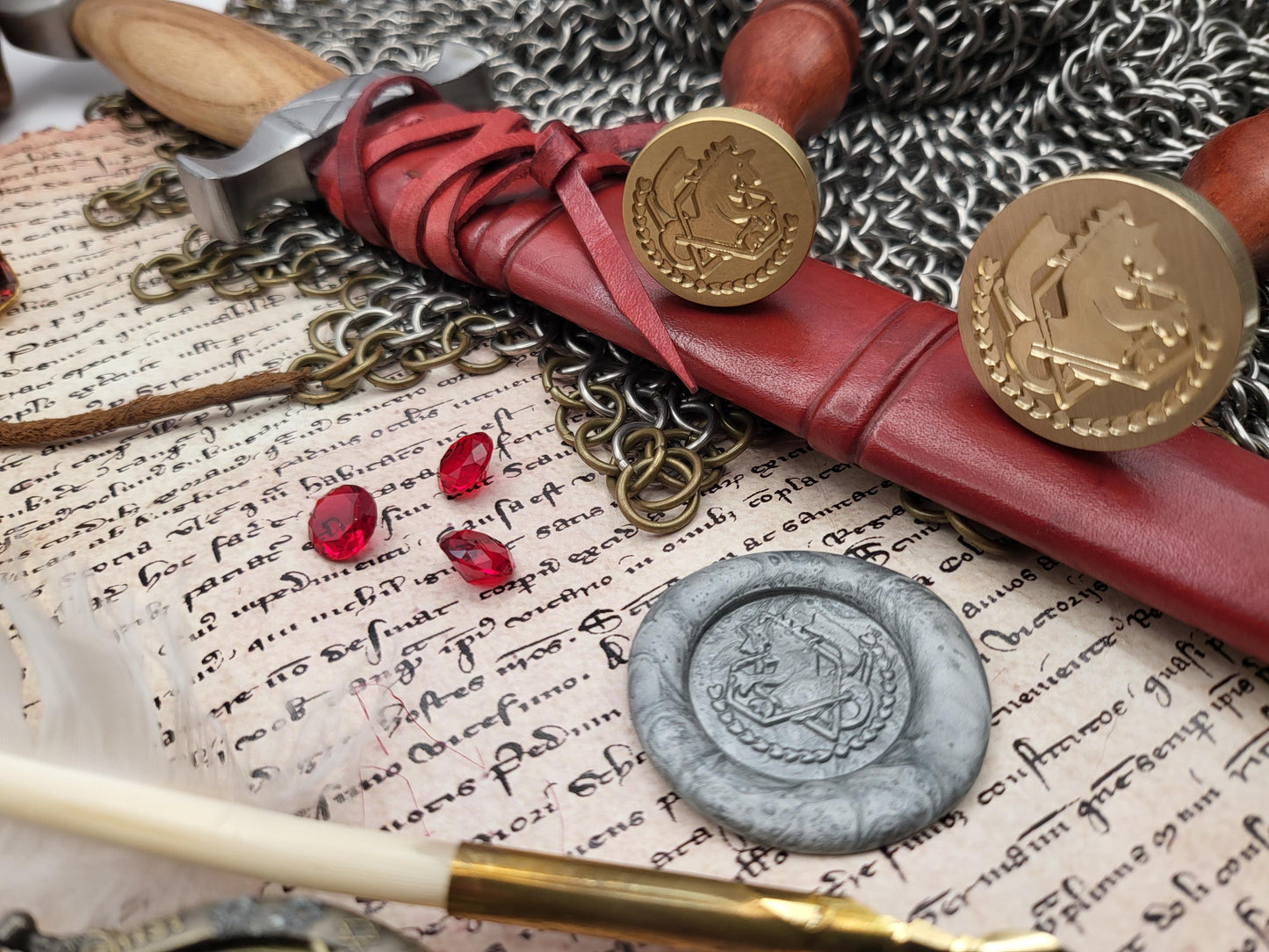 Full Metal Alchemist - State Alchemist Crest - Brass Sealing Stamp - NobleSeals