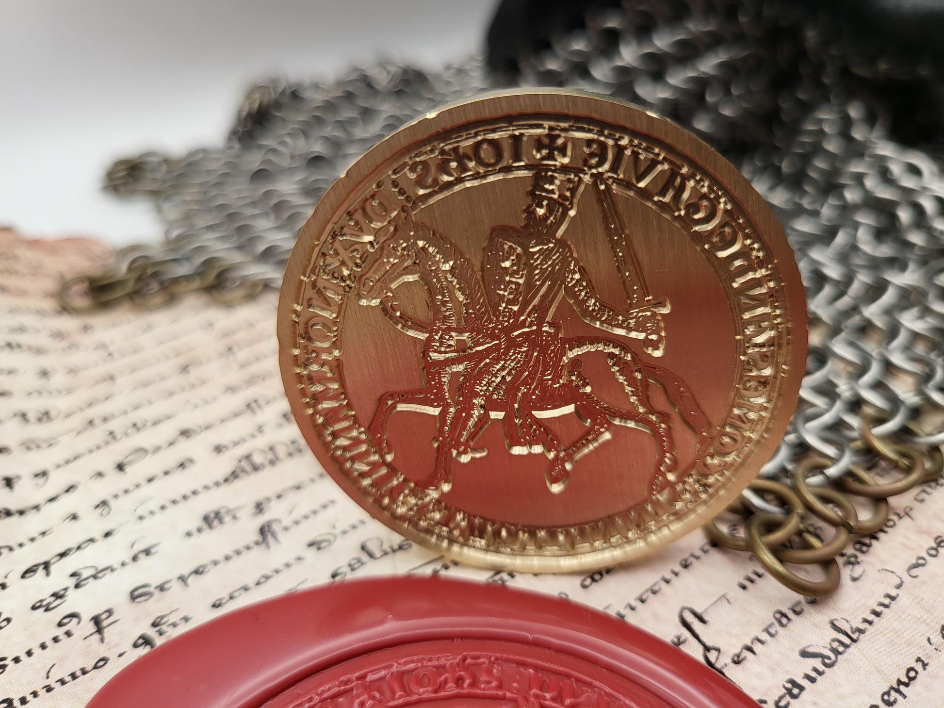 King John "Lackland" of England - Historical Wax Seal from the 12th Century - NobleSeals