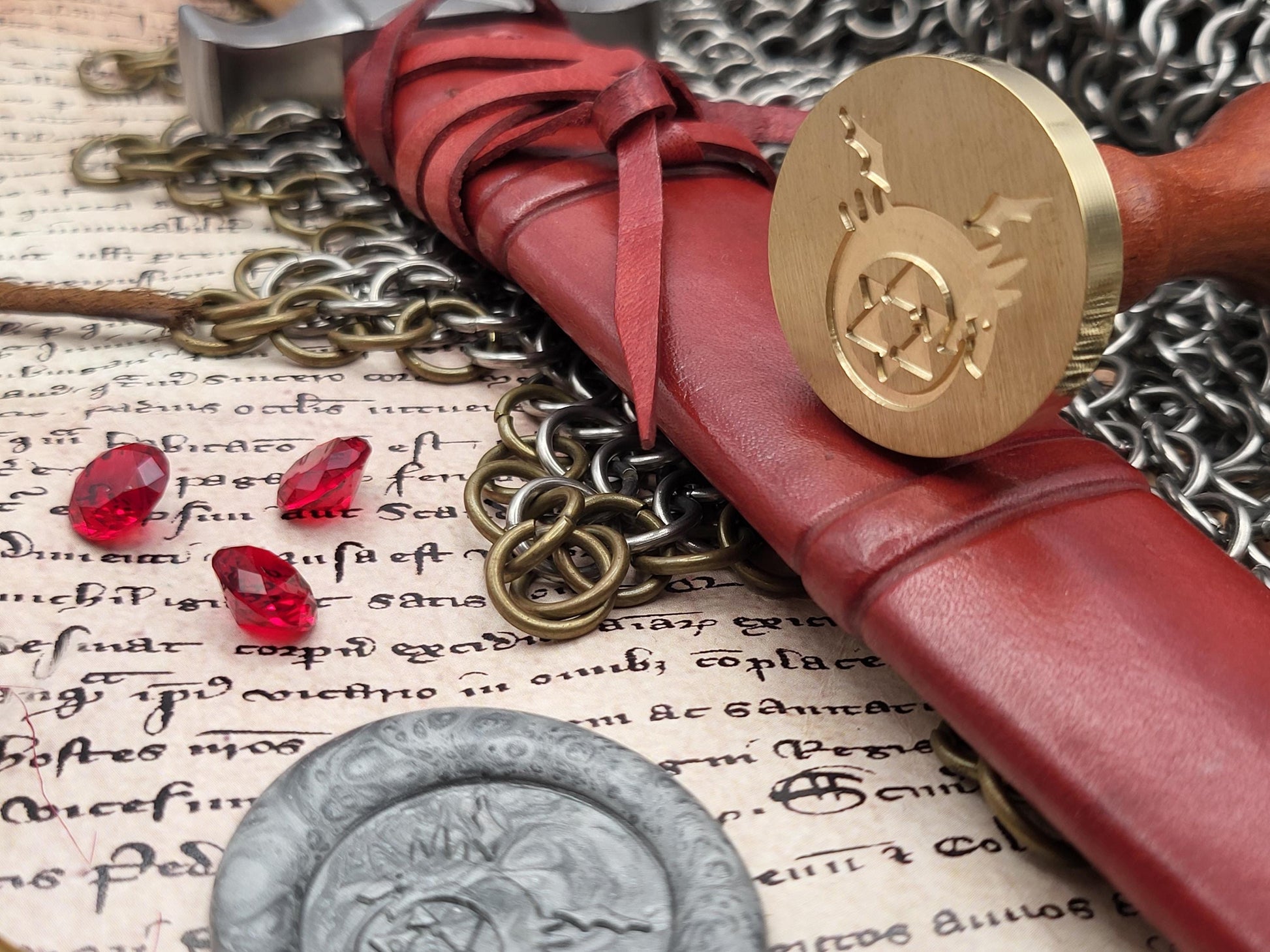 Full Metal Alchemist - Ouroboros - Brass Sealing Stamp - NobleSeals