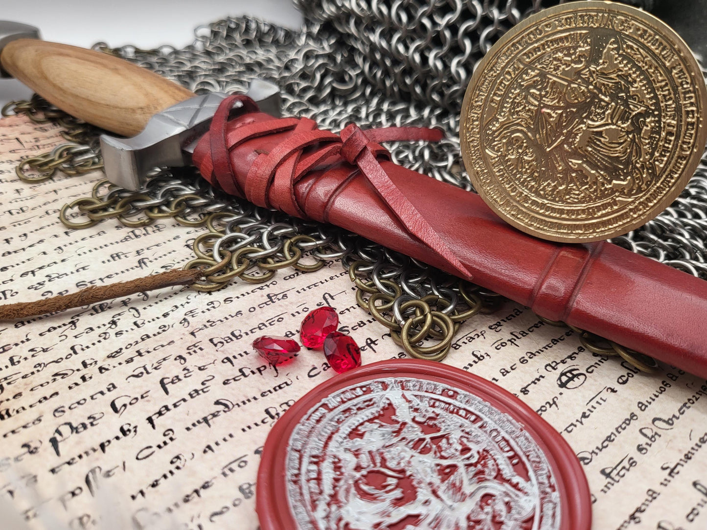 Albert II the Magnanimous, Duke of Austria - Historical Wax Seal from the 15th Century - NobleSeals