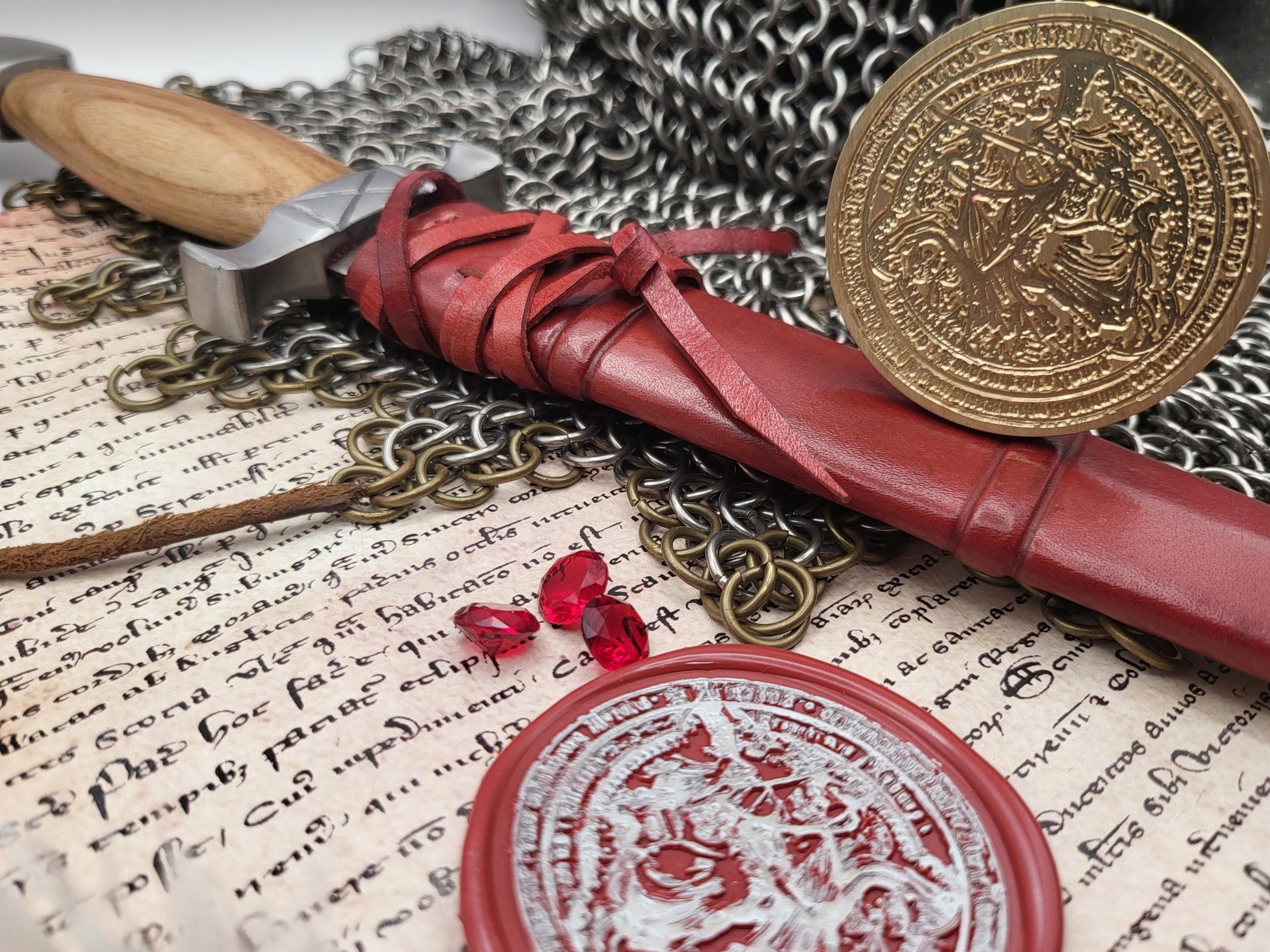Albert II the Magnanimous, Duke of Austria - Historical Wax Seal from the 15th Century - NobleSeals
