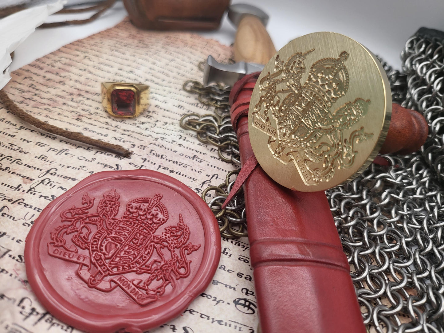 Royal Coat of Arms of the United Kingdom - The New Coat of Arms of King Charles - Wax Seal of the English Monarchy - NobleSeals