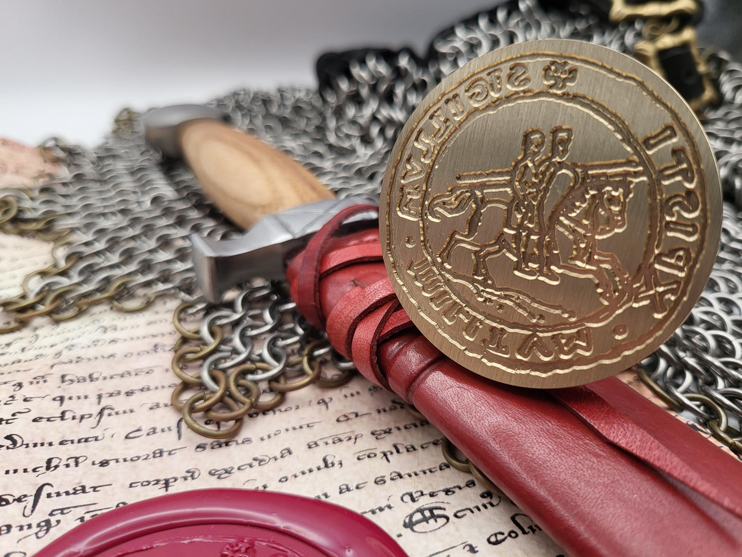 Knights Templar, the "Poor Knights of Christ and the Temple of Solomon" - Historical Wax Seal from the 12th Century