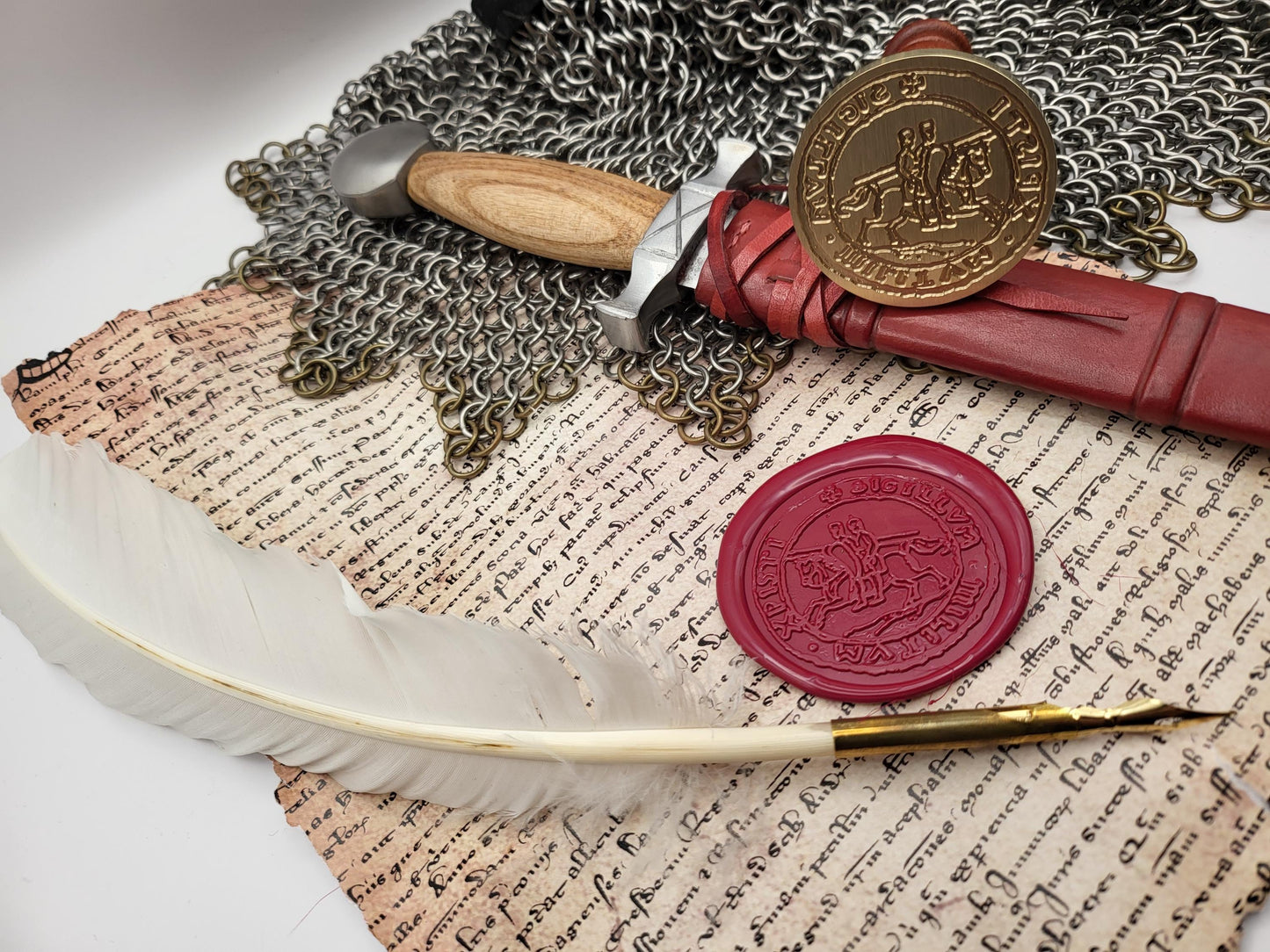 Knights Templar, the "Poor Knights of Christ and the Temple of Solomon" - Historical Wax Seal from the 12th Century
