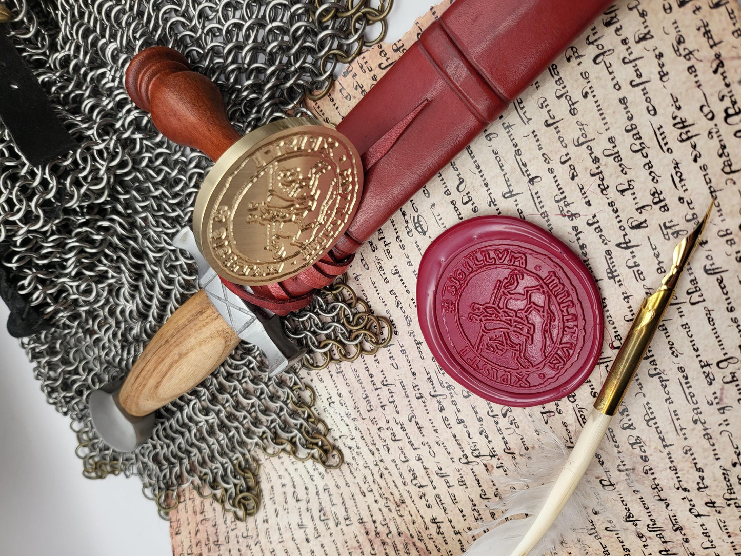 Knights Templar, the "Poor Knights of Christ and the Temple of Solomon" - Historical Wax Seal from the 12th Century