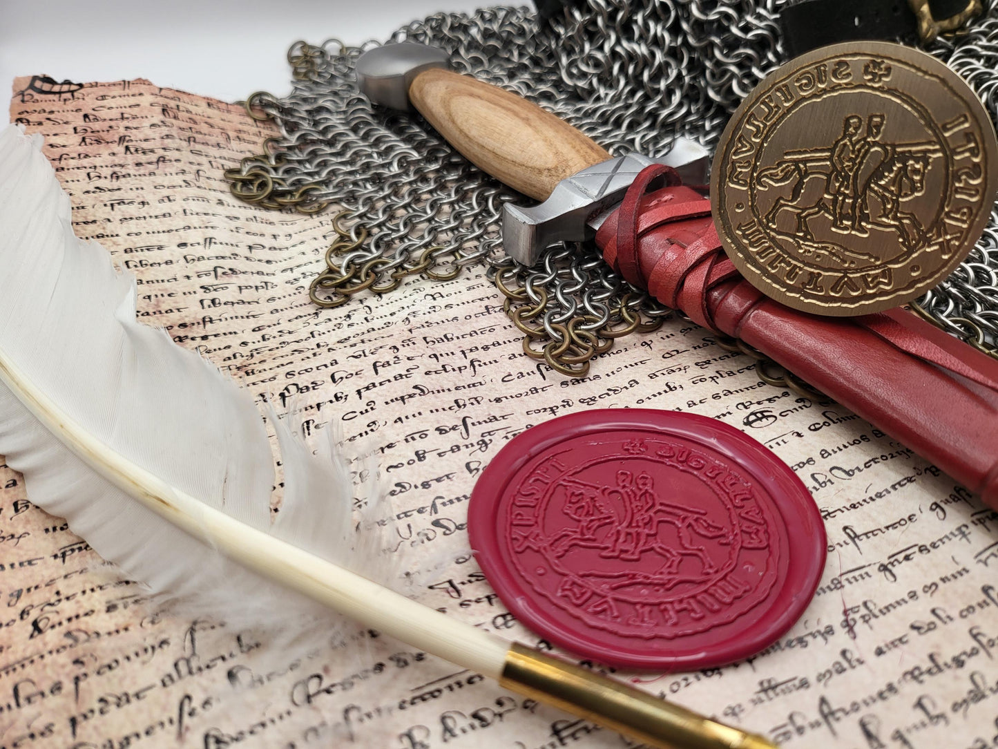 Knights Templar, the "Poor Knights of Christ and the Temple of Solomon" - Historical Wax Seal from the 12th Century