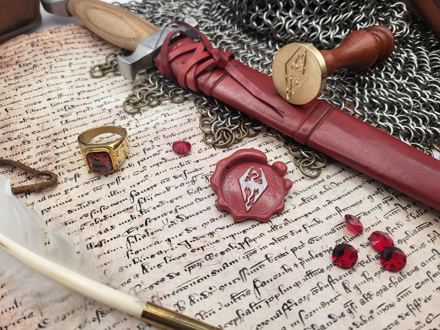 The Elder Scrolls V: Skyrim - Seal of Akatosh - Wax Seal Stamp