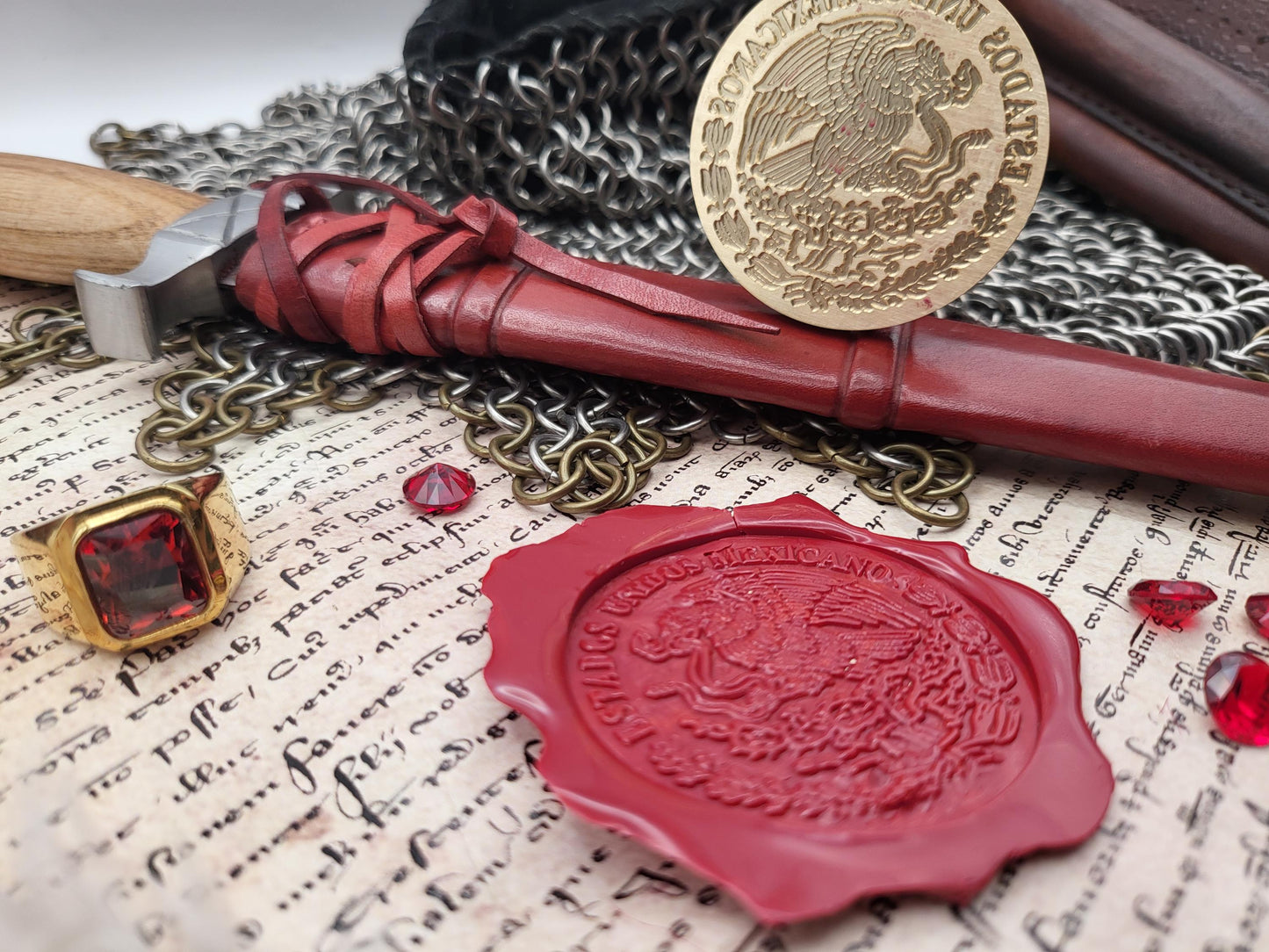 Mexico Coat of Arms – The Eagle and the Serpent - Wax Seal Stamp - Escudo Nacional de México